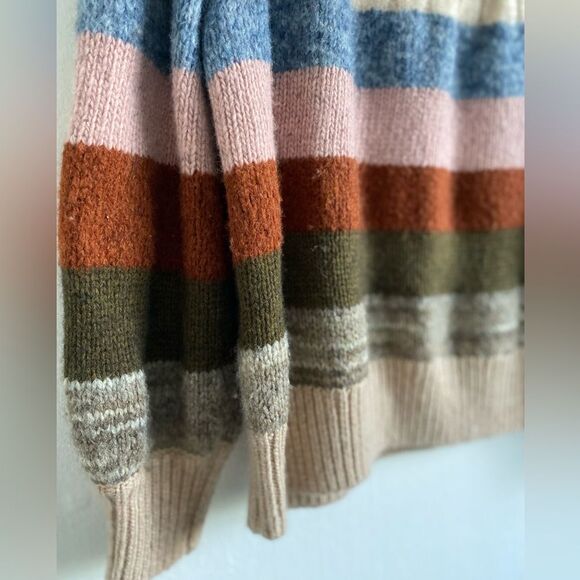 Madewell Deacon Cableknit Mock neck Sweater Size Small Merino wool blend - Picture 9 of 9